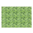 thumbnail image 1 of Tea Party Cutting Board, Tea Time Theme with Teapots and Cups Blooming Daisy Chamomiles, Decorative Tempered Glass Cutting and Serving Board, Large Size, Lime Green Dark Green, by Ambesonne, 1 of 1