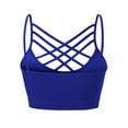 thumbnail image 4 of Made by Olivia Women's Front Triple Criss-Cross Bralette Seamless Sport Bra with Removable Pads, 4 of 4