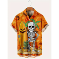 thumbnail image 4 of Camisas hawaianas de manga corta, divertidas camisas de Halloween, camisas de moda para hombres, blusas de playa espeluznantes, ropa para hombres, camisas de un solo pecho, 4 of 4