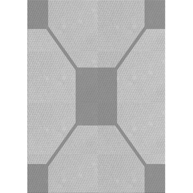 Ahgly Tapis Rectangulaire Lavable en Machine Intérieur Transitionnel Gris Oie Gris, 6 Pieds x 9 Pieds