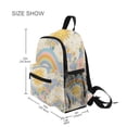 thumbnail image 3 of FORMRS School Backpack with Front Zippered Pocket 12" Student Travel Daypack, Purple Rainbow Clouds, 3 of 6