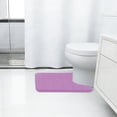 thumbnail image 2 of Tripumer 1 Pcs U-Shape Toilet Mat 20 x 24 inch Memory Foam Contour Bathroom Rug for Toilet Base Purple, 2 of 6