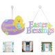 thumbnail image 5 of 2 colgantes de Pascua de madera para decoración de pared y puerta., 5 of 5