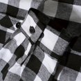 thumbnail image 5 of Boys Girls Flannel Shirt Classic Plaid Hoodie Shacket Long Sleeve Button Down Jacket Uniform Checked Coat 2026 Hooded Outwear, 5 of 6