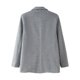 thumbnail image 5 of HH TRAF Otoño Mujer Cuello Vuelto Bolsillos Abrigo de Un Solo Pecho Moda Mujer Manga Larga Casual Chaqueta de Lana Mujer, 5 of 5