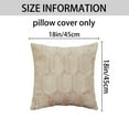 thumbnail image 6 of Unique Bargains Solid Color Plush Throw Pillow Covers Beige 18" x 18", 6 of 6