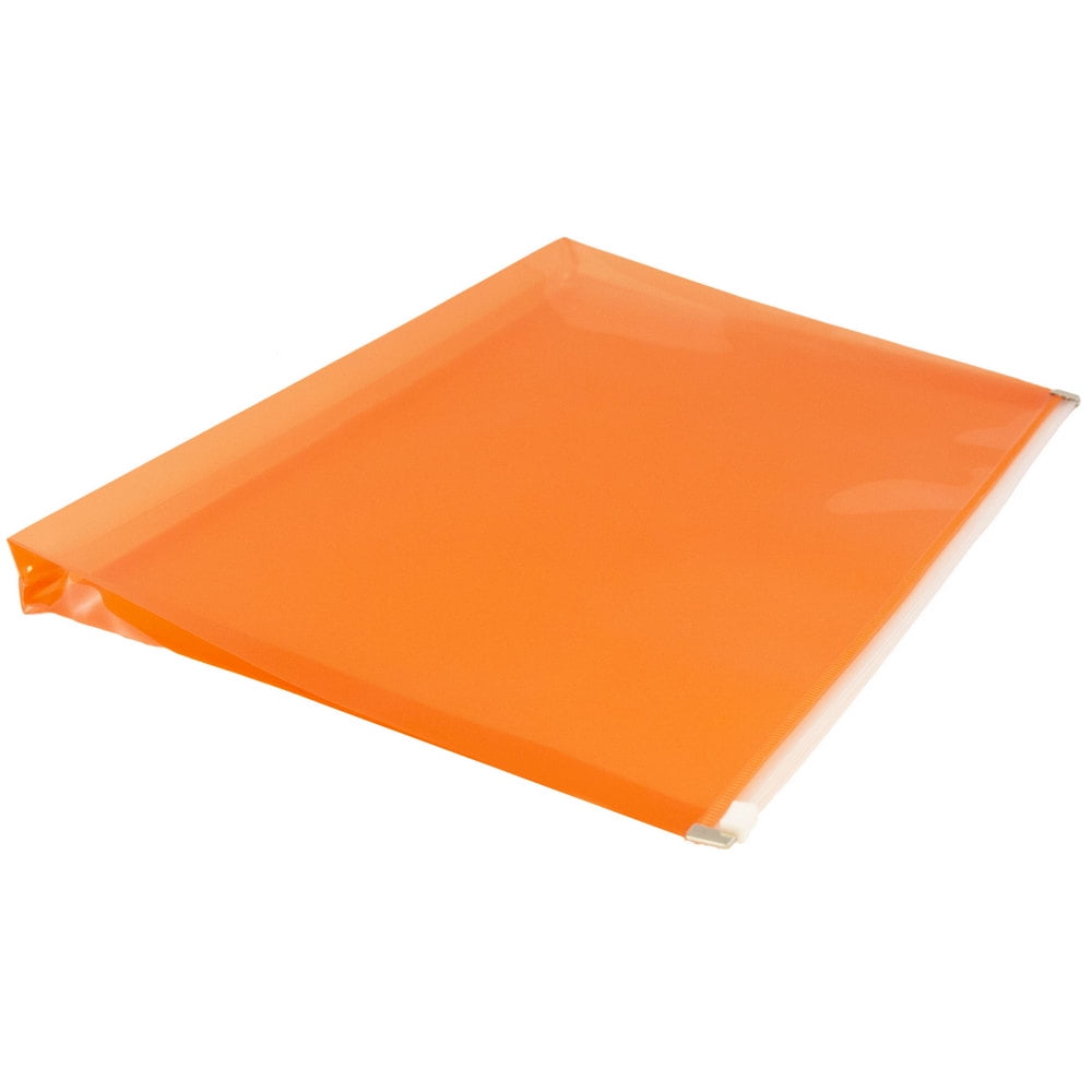 JAM Plastic Envelopes with Zip Closure, Letter Booklet, 247.6 x 330.2