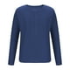 thumbnail image 4 of pstuiky manga larga de hombre, Camisa informal de manga larga con cuello en V y malla de color liso para hombre salir tops l, 4 of 6