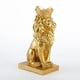 thumbnail image 2 of Estatua de León Dorado Yuarrent Hecha a Mano Decoración del Hogar Única y Elegante Oro, 2 of 6