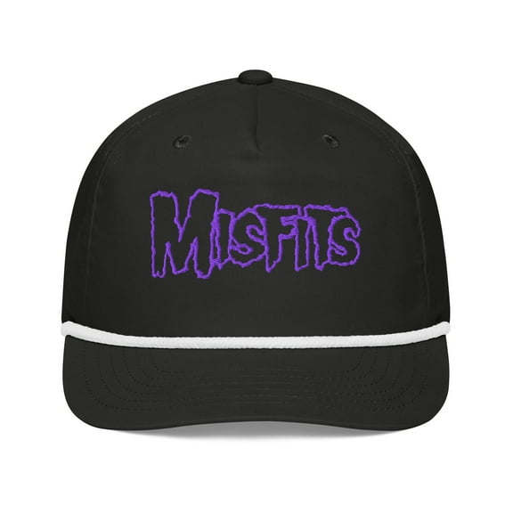 Misfits - Purple Logo Roped Snapback HD Embroidered Hat