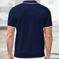 thumbnail image 5 of Wavsuf Mens Shirts Short Sleeve Striped Summer Navy Shirts Size XL, 5 of 8