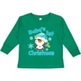 thumbnail image 3 of Inktastic Baby's 1st Christmas with Cute Penguin and Snowflakes Boys or Girls Long Sleeve Toddler T-Shirt, 3 of 5