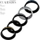 thumbnail image 4 of Set de Anillos giratorios Anillo de ansiedad de acero inoxidable para hombres Anillo antiestrés  Anillos de banda cubana chapados en negro, 4 of 6