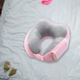 thumbnail image 5 of Linda almohada de cuello de espuma viscoelástica con funda de forro polar suave, almohada de viaje para niños y adultos, 5 of 5