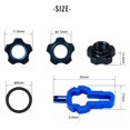 thumbnail image 3 of Vacuum Tire Valve Nut Bike Tire Inner Tube Valve Caps Wrench Kit Cycling Accessories (Black), 3 of 8