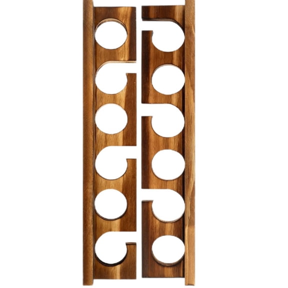 Wood Wall Mounted Fishing Rod Rack, 1 Pair Storage Organizer for Fishing Gear