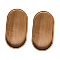 thumbnail image 3 of Bandejas de madera Macarena 2 bandejas para servir Ovalado 19 cm x 10.5 cm, 3 of 8