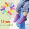 thumbnail image 2 of Toddler Girl Socks 12 Pairs, Non Slip Ankle Toddler Socks for 1-7 Years Baby Girls Kids, 2 of 7