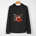 thumbnail image 2 of JEUXUS Tstars Drum Hoodies for Men Teen Boys Musician Drummer Gifts Music Mens Hoodie, 2 of 4