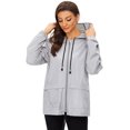 thumbnail image 5 of HTOOQ Imperméable Léger pour Femmes avec Capuche Noir Vestes de Pluie Pliables, 5 of 5