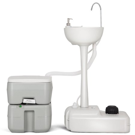 Gymax 5 Gallon Portable Wash Sink Garden Camping Washing Station Hand Wash Basin Stand