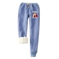 thumbnail image 2 of Sweatpants Women PURCOLT Fashion Casual Printed Span High Waist Keep Warm Long Pants Full Length Pants Leggings on Clearance, 2 of 4