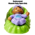 thumbnail image 3 of Replacement Part for Fisher-Price Little People Big Helpers Family - FTL14 ~ Replacement Hispanic Baby Figure ~ Green Basket ~ Purple Outfit, 3 of 5