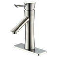 thumbnail image 5 of Saga Series Single Hole Single-Handle Low-Arc Bathroom Faucet in Brushed Nickel, 5 of 5