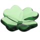 thumbnail image 1 of KAKOWELY Figura de trébol de cuatro hojas con flor de cristal, estatua de vidrio verde, adorno, regalo de la suerte para decorar la mesa del coche., 1 of 4