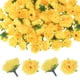 thumbnail image 1 of Uxcell 50 Paquete Cabezas de Rosas Artificiales 1.2'' Pequeña Cabeza de Rosa de Seda Falsa para Decoraciones de Ramo de Boda Fiesta Amarillo, 1 of 7