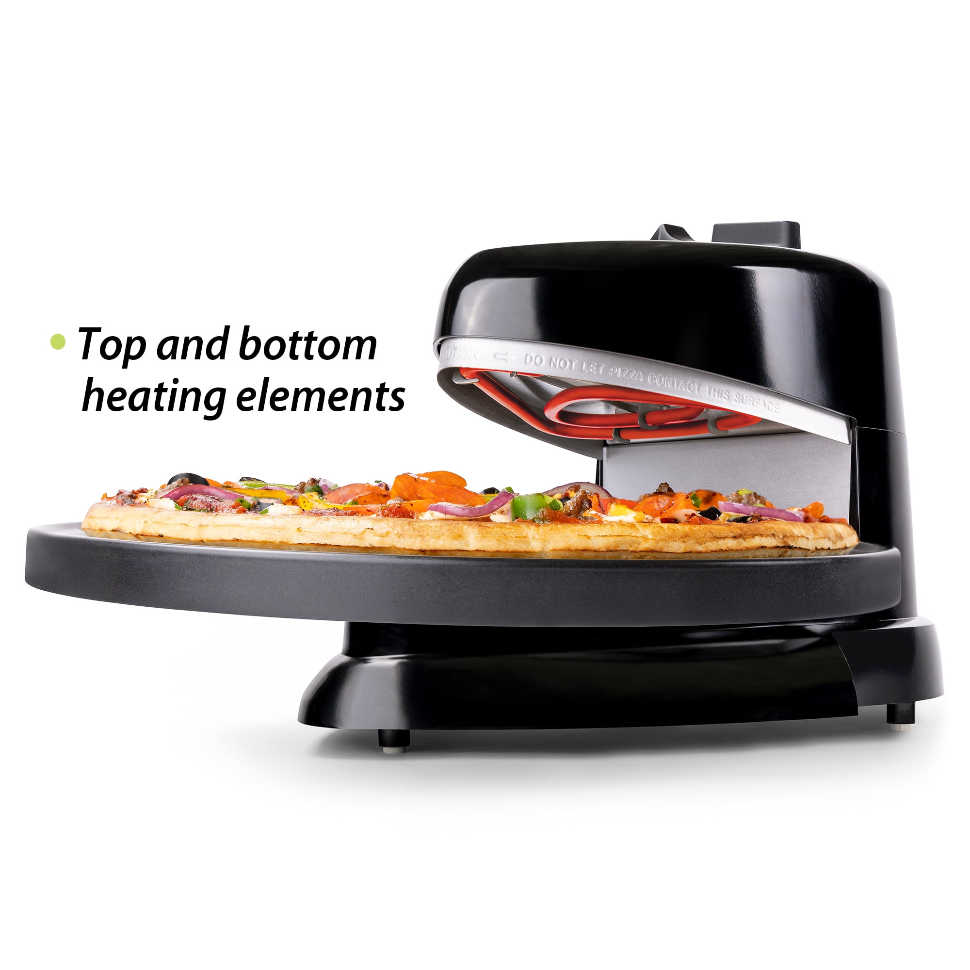 Presto Semi-Gloss Black Electric Pizza Oven