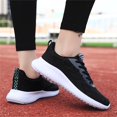 thumbnail image 7 of Sopiago Women's Sneaker Casual Non Slip Slip On Walking Shoes Lightweight Gym Workout Shoes Breathable Fashion Running Shoes Women Black,6.5, 7 of 7