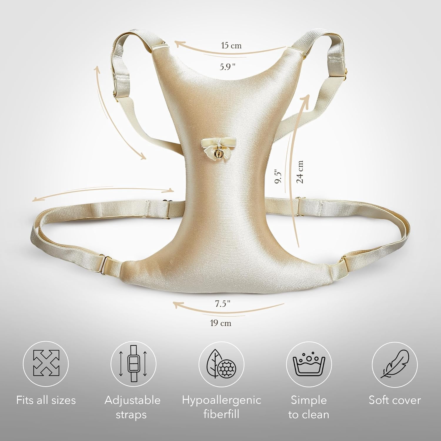 Breast Support Pillow for Sleeping, Soft Chest Wrinkle Preventer for Side Sleeping Comfort, Post-Surgery Bra Insert for Mastectomy, Augmentation, or Nursing Moms Seeking Tender Relief and Smooth Skin
