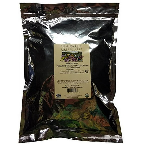STARWEST YERBA MATE GRN TEA BAGS ORG 1 LB