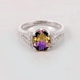 thumbnail image 2 of Ametrine Ring – Handmade 925 Solid Sterling Silver Engagement Ring Unique Bi-Color Gemstone Jewelry Traditional Gift for Her Silver 10, 2 of 2