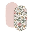 thumbnail image 2 of Sweet Jojo Designs Vintage Floral Pink and Green Baby Bassinet Fitted Sheets 2 Piece Set, 2 of 6
