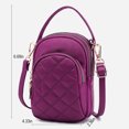 thumbnail image 2 of Gomelly Women Crossbody Bags Multi Pocket Shoulder Bag Classic Handbag Ladies PU Leather Travel Adjustable Strap Purple None, 2 of 2