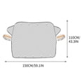 thumbnail image 2 of pstuiky Anticongelante para coche protector de nieve ropa cortavientos parabrisas delantero protección anticongelante parasol de invierno muy popular., 2 of 2