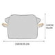 thumbnail image 2 of Protector universal para parabrisas de coche | Protector contra la nieve en invierno y parasol en verano | Diseño magnético resistente con bandas reflectantes nocturnas | Protección para todo tipo, 2 of 2