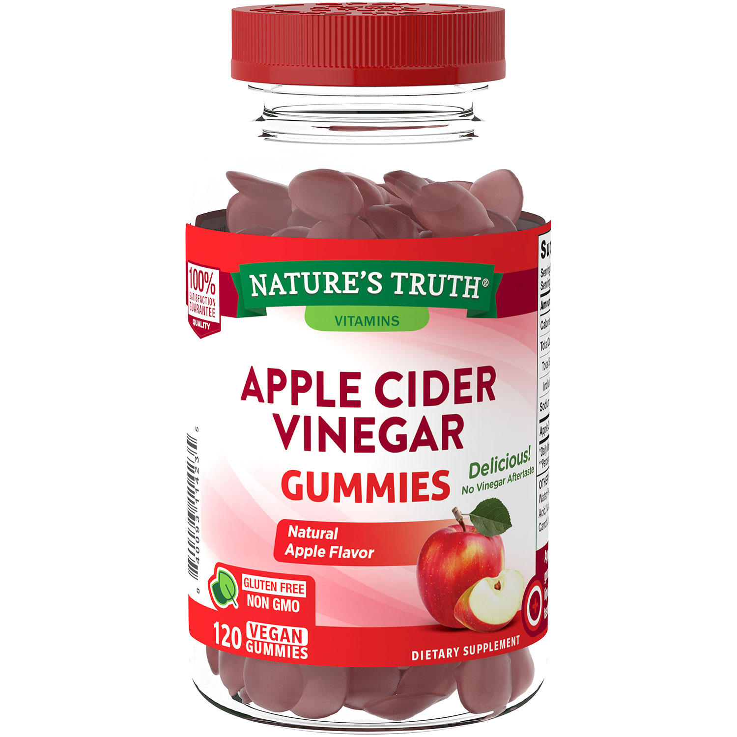 Nature\u0026#39;s Truth Apple Cider Vinegar Gummies (120 Count) - Walmart.com - Walmart.com