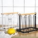 thumbnail image 5 of Matsuzay Escurridor de tazas, estante con mango de madera, estante de almacenamiento de botellas resistente a la corrosión desmontable, Organizadores de utensilios de cocina Blanco 1, 5 of 6