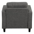 thumbnail image 5 of Furniture of America Alen Fabric Upholstered Track Arm Accent Chair in Gray, 5 of 13