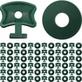 thumbnail image 1 of Hongchun 200 Pièces Serre Twist Clips Clips de Fixation de Serre en Plastique et Rondelles Clips d'Angle d'Extension de Serre pour Isolation de Serre Ombrage de Filet en Aluminium, 1 of 5