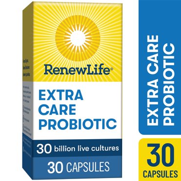 Renew Life Adult Extra Care Probiotic Supplement, 30 Billion CFU, 30 Capsules