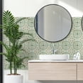 thumbnail image 4 of 10PCS Retro Floral Matte Wall Tile Sticker Transfer Peel and Stick, 6x6Inch Self-Adhesive Vinyl Backsplsh Tile Wall Decals for Kitchen Bathroom Living Room C, 4 of 8