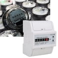 thumbnail image 2 of Power Meter Watt Meter DDS548C Watt Hour Meter Single Phase 4P 230V Power Energy Meter 35mm Din Rail Mount, 2 of 8