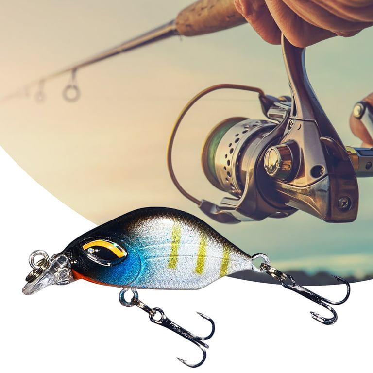 Mightlink 3.8cm/3.3g Minnow Bait Simulation 3D Fisheye Wobbler Double Sharp Hooks Prevent Escape Professional Sea Bass Fishing Lure Artificial Hard