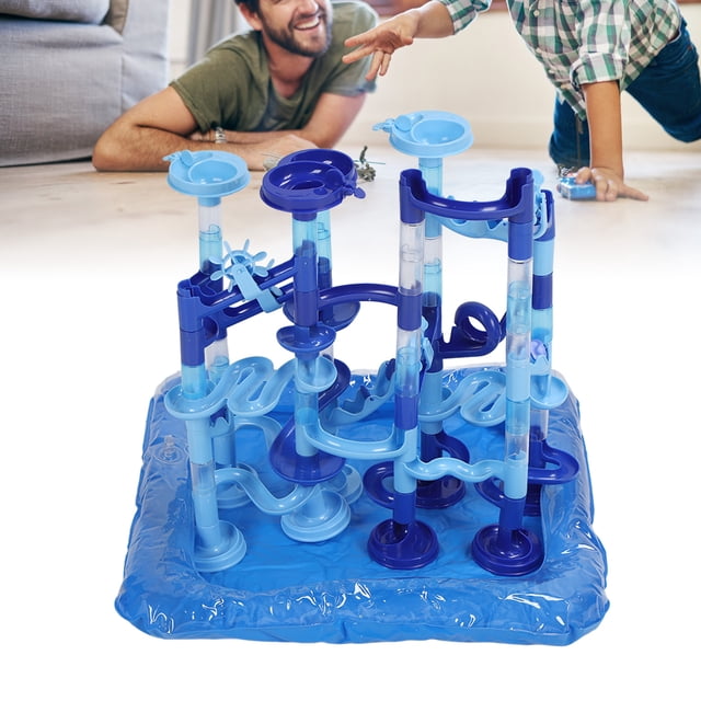 Pista De Bolas De Laberinto, DIY Interactivo 30 Piezas Inflador De Bolas Cojín De Aire Juego De Agua Pista De Bolas De Laberinto Para Adultos Para Juegos Acuáticos