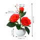 thumbnail image 3 of Lámpara de rosa Lámpara de mesa LED Luz nocturna luminosa de flor artificial de rosa • Decoración romántica del dormitorio Acento • Iluminación ambiental acogedora Regalo para la esposa, 3 of 6