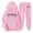 Pink, variant on Men Sweatsuits 2 Piece Set Casual letter print Hoodie Sweatshirt and Joggers Sweatpants Sets Comfortable Sport Suits Clothes Outfits Black L